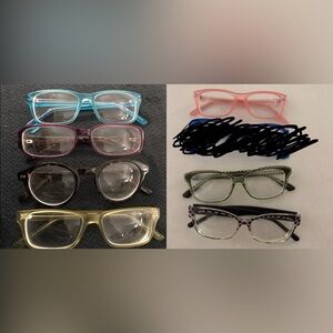 7 pairs Of zenni Glasses EUC